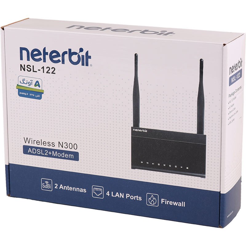 مودم روتر نتربیت Neterbitمدل NSL-122 اورجینال با 3 سال گارانتی - Image 2