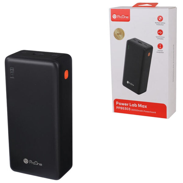 پاوربانک فست شارژ پرووان PPB5303 مدل 22.5W ظرفیت 30000 میلی آمپر