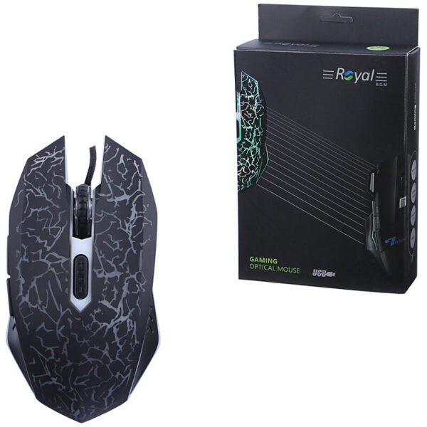 موس گیمینگ RGB دار رویال مدل MG-400