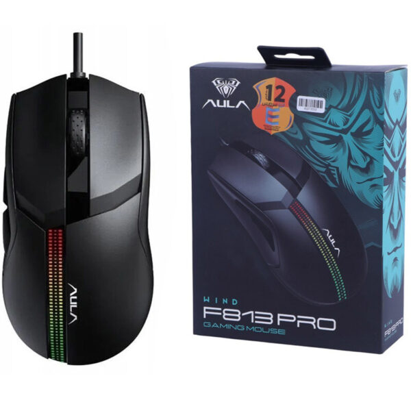 موس گیمینگ سیمی حرفه ای آئولا مدل Wind F813 Pro
