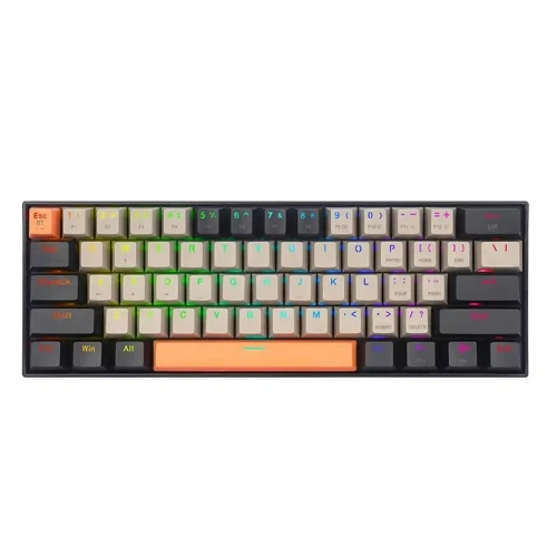 کیبورد بی سیم و باسیم مکانیکال گیمینگ ردراگون مدل DRACONIC K530 PRO سوییچ قهوه ای