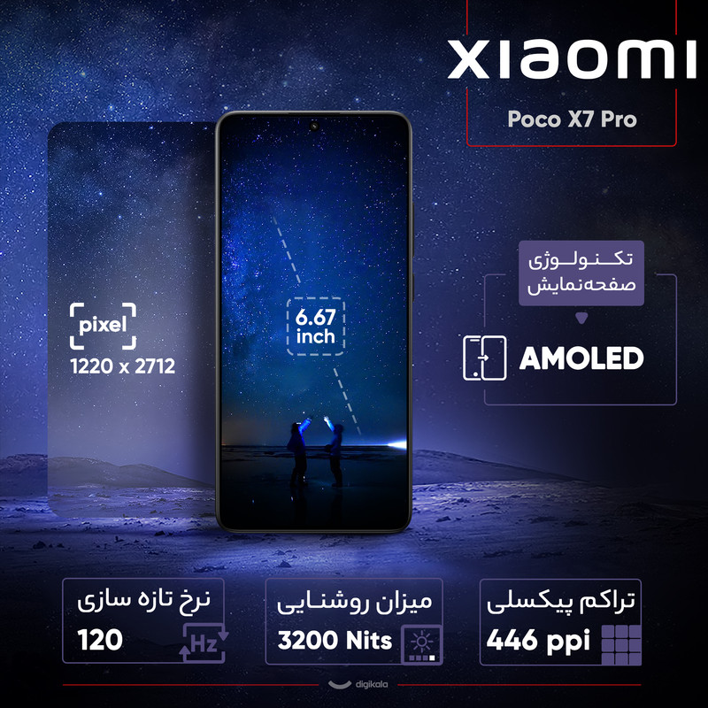 گوشی موبایل شیائومی مدل Poco X7 Pro دو سیم کارت ظرفیت 512 گیگابایت و رم 12 گیگابایت - گلوبال - Image 21