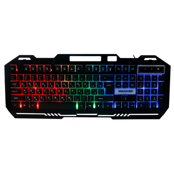 کیبورد MR-365 RGB سیم دار گیمینگ مچر MACHER