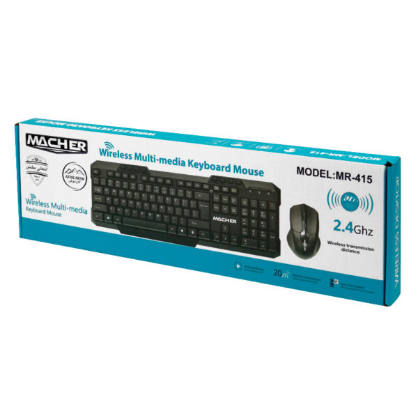 ماوس و کیبورد بی سیم مچر Macher مدل MR-415