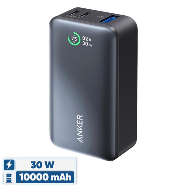 پاوربانک 30 وات انکر مدل A1256 ظرفیت 10000 میلی آمپر اورجینال