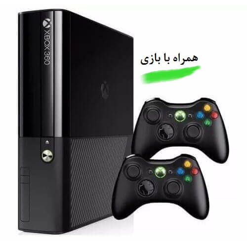 ایکس باکس 360 سوپر اسلیم دو دسته بی سیم 250 گیگ جیتگ شده اورجینال